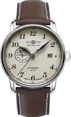 Zdjęcie produktu dla Zegarek męski ZEPPELIN 8668-4 brązowy klasyczny dla seniorów