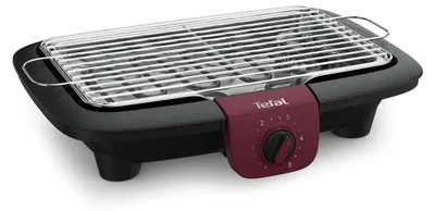 Produktbild von Tefal BG90E5 Easygrill Adjust Electric Table Barbecue – 2300W – 1000 cm² Grill Surface – Black and Burgundy