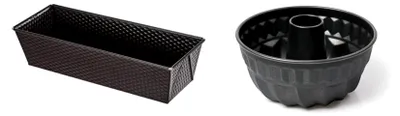 Produktbild von Gugelhupfform 24 cm und Kastenform 30 x 11 x 8 cm, beide antihaftbeschichtet