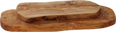 Produktbild von Natürliche Olivenholz Schneidebrett und Serviertisch - Ca. 40 cm