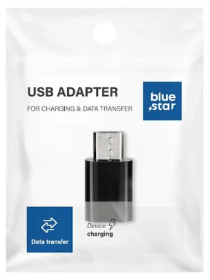 Obrázok produktu pre Adaptér typu C na Micro USB Blue Star – čierny