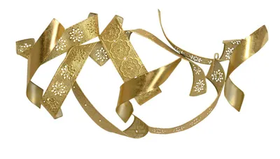 Produktbild von Wanddekoration "Streifen" goldfarben