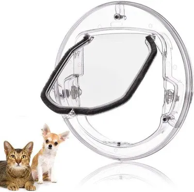 Productafbeelding van Kleine glazen deuropening voor katten en kleine honden - duurzame accessoires