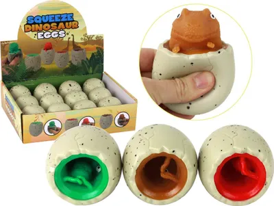 Obrázok produktu pre Antistresová hračka Dinosaurus vo vajíčku