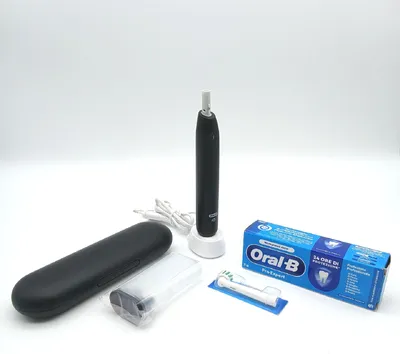 Produktbild von Oral B elektrische Zahnbürste Mundpflege iO 2 Schwarz Wiederaufladbar modern