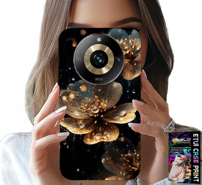 Obrázok produktu pre Puzdro pre telefón Realme 11 Pro – krásne vzory kvetov, zadná strana, ochranný obal