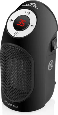Immagine prodotto di ETA | Heater | ETA162390000 Fogos mini | Fan heater | 400 W | Suitable for rooms up to 8 m² | Black | N/A