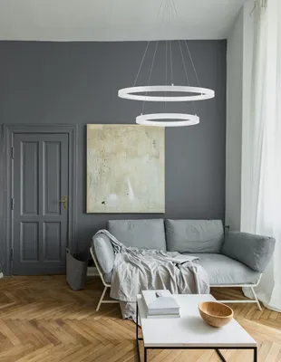 Produktbild von Nova Luce EMPATIA LED Pendelleuchte Weiß 60W Warmweiss 120x60cm dimmbar 9172865