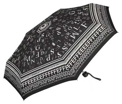 Produktbild von Happy Rain Selection Petito Ultramini Regenschirm Manuell Taschenschirm Letters