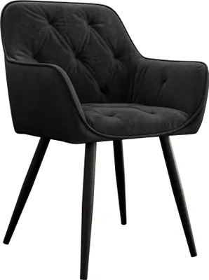 Produktbild von MIRJAN24 Stuhl Nevada, Modern Kollektion, Wohnzimmer, Esszimmerstuhl mit Beine aus Metall (Farbe: Magic Velvet 2219)