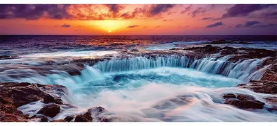 Diamond Painting Landschaft am Meer, 110 x 50 cm, XXL