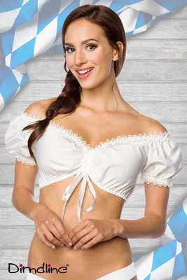 Produktbild von Dirndline - schulterfreie Dirndlbluse - S -