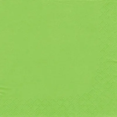 Produktbild von Uni Serviette - hellgrün / fresh green - 33 x 33 cm - 20 Servietten pro Packung