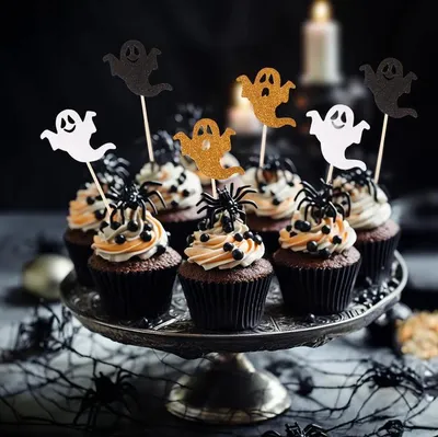 Immagine prodotto di GEISTER Decorazioni glitterate per muffin, 6 pezzi.