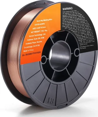 Obrázek produktu pro SM® - tavný drát ER70S-6 0,9 mm 5 kg - svařovací drát MIG - průměr cívky 200 mm - pevnost v tahu 490-670 Mpa - ideální pro svařování uhlíkové oceli