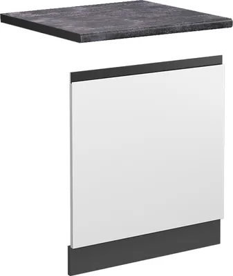 Produktbild von Frontblende Vicco R-Line Weiß 60 cm  J-Shape, AP Anthrazit, Model 45556