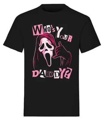 Produktbild von Scream (Film) T-Shirt Herren Ghostface - Who`s Your Daddy? schwarz L