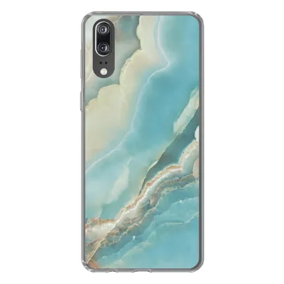 Produktbild von MuchoWow® Handyhülle Schutzhülle Hülle für Huawei P20 Naturstein - Mineralien - Chic Silikon Softcase Handy Hülle - Hardcover