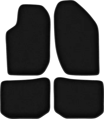 Zdjęcie produktu dla Dywaniki welurowe do Alfa Romeo 164 sedan (1988-1997) - czarne dywaniki samochodowe BASIC komplet (4 szt.)