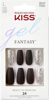Image de KISS | Ongles en gel FG02H1 - Rose - Facile à utiliser - Manucure rapide - 24 pièces