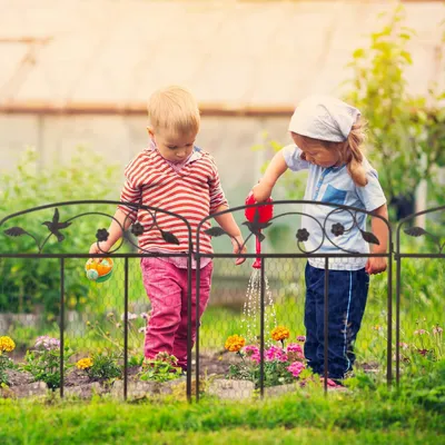 Produktbild von Famanu Gartenzaun 3-teilig - Dunkelbraun