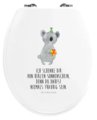 Produktbild von Mr. & Mrs. Panda WC Sitz Koala Geschenk - Weiß - WC-Sitz, Klobrille, Geburtstag, Koalabär, Klodeckel, Toilettendeckel, Deckel, Party
