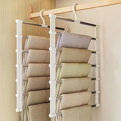 Produktbild von Famanu Hosenbügel Set 2 Stück - platzsparendes Design für Hosen und Schals