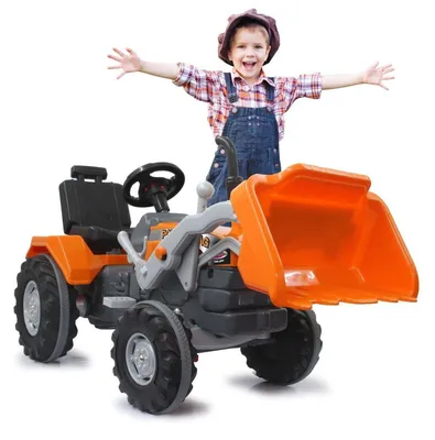 Zdjęcie produktu dla Jamara Pedal Power Drag with front loader, 3 lat(a), 4 szt., Czarny, Pomarańczowy