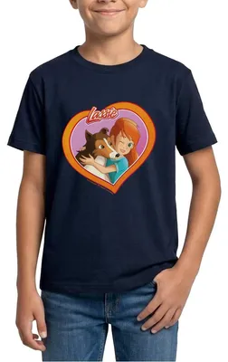 Produktbild von Spreadshirt Lassie Ein Herz Und Eine Seele Teenager T-Shirt, 152/164 (12-14 Jahre), Navy