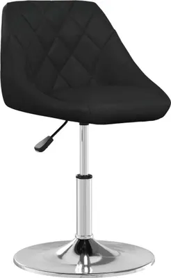 Image de vidaXL Chaise de salle à manger noire en similicuir