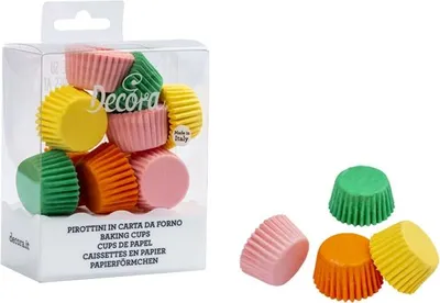 Produktbild von Mini-Pappbecher MIX COLOUR 27x17 mm DECORA 200 Stück