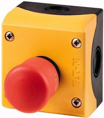 Produktbild von EATON M22-PV/KC02/IY NOT- 216524 HALT/AUS-Taste d38mm zugentr. unbel. 2Ö