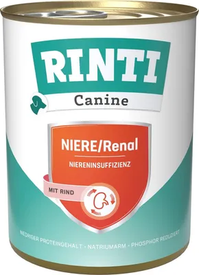 Produktbild von Rinti - Canine Niere/Renal 6x800g  |  Rind
