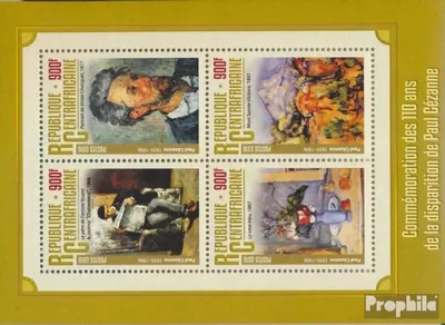 Produktbild von Briefmarken Zentralafrikanische Republik 2016 Mi 6200-6203 Kleinbogen (kompl. Ausgabe) postfrisch Paul Cézanne