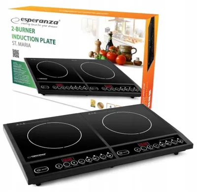 Produktbild von Esperanza EKH008, Schwarz, Arbeitsplatte, Zonen-Induktionskochfeld, Glas, 2 Zone(n), 2 Zone(n)