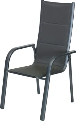 Produktbild von Stapelstuhl Fano anthrazit witterungsbeständig schnelltrocknend 59,5x65x110 cm