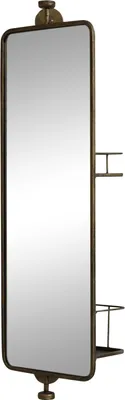 Produktbild von Chic Antique Spiegel mit Regal 80 cm Wandspiegel 2 Regale auf Rückseite drehbar