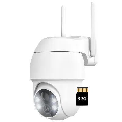 Produktbild von 2K Überwachungskamera Aussen Akku, 355°/90° Schwenkbar, Kabellose WLAN IP Kamera Outdoor mit Nachtsicht in Farbe, Personen-/Bewegungserkennung mit 32G