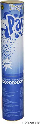 Produktbild von Konfettikanone blau ca. 20 cm Luftdruck