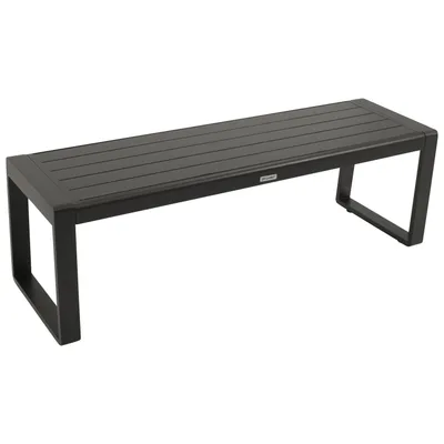 Produktbild von DEGAMO Gartenbank Hockerbank RIVA 3-sitzer, Aluminium anthrazit, wetterfest