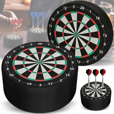 Produktbild von Mini Dartboard Set, 2-teilig, 10 cm, für Soft- und Steel-Darts