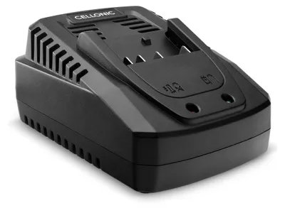 Produktbild von CELLONIC, Akkuschrauber Ladegerät 18 V 2 A – Ersatz Ladegerät für Li-Ion Akkus 14.4 V–18 V – kompatibel mit Bosch BC660, BC1880, SKC181-02 Akkus – Schnellladegerät
