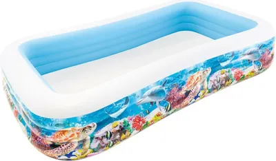 Productafbeelding van Intex 58485, Opblaasbaar zwembad, 1050 liter, Rechthoekig, Geschikt voor kinderen van 6 jaar en ouder, PVC, Meerdere kleuren