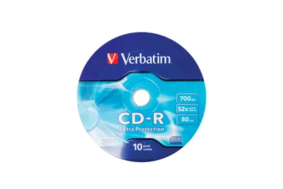 A single Verbatim CD-R disc is shown against a white background.