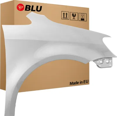 Zdjęcie produktu dla BLU Błotnik pasujący do VW Volkswagen Touran 1T3 LA7W Prawy Srebrny ReflexSilber | 2010-2015 | Przedni Przód | Lakierowany | Gotowy do montażu  | Stal