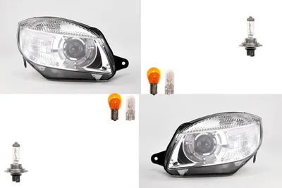 Produktbild von Scheinwerfer kompatibel zu Skoda Roomster Praktik 06-10 Leu. Set Li. Re. 5J1941017A 5J1941018A Johns