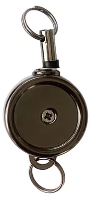 Produktbild von Mini-Schlüsselanhänger mit Einziehmechanismus, robust, aus einer leichten, tragbaren Legierung, mit Teleskop-Zugschnalle und Anti-Verlust-Schlüsselring