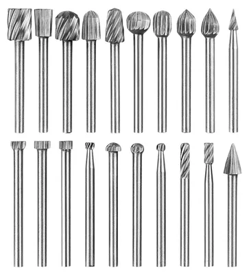 Produktbild von Holzfräsersatz 20-teilig, HSS, 1/8 Zoll Schaft, für Gravieren und Fräsen