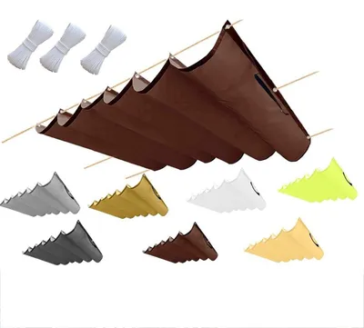 Immagine prodotto di Tenda da sole retrattile, dimensioni 2,5 x 15 metri, colore marrone, impermeabile, con occhielli