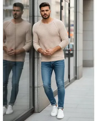 Produktbild von Herrenpullover DSTREET WX1578 BEIGE Größe: S